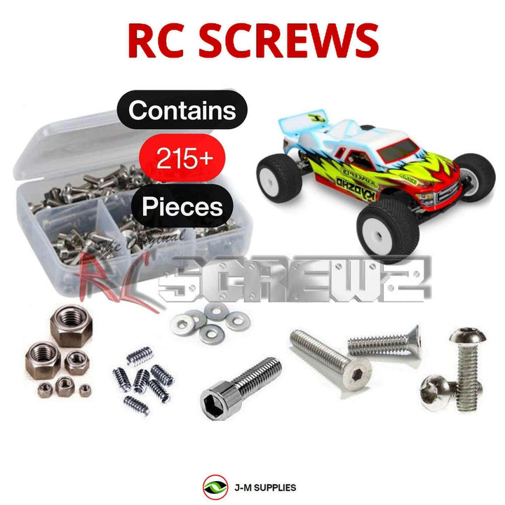 Representative image of an RCScrewZ stainless steel screw kit for Kyosho Ultima RT6 1/10 Electric 2WD Truck (30069); exact kit contents vary by RC model.