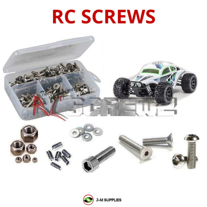 Representative image of an RCScrewZ stainless steel screw kit for Kyosho Mad Bug VE 1/10 Electric 4WD Buggy (30994); exact kit contents vary by RC model.