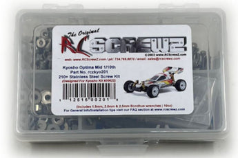 J-M SUPPLIES RC Parts Store - RCScrewZ Stainless Steel Screw Kit kyo201 for Kyosho Optima Mid Vintage Series 1/10 Electric 4WD Off-Road Racing Buggy (30622) | RCX