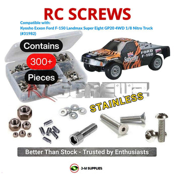 J-M SUPPLIES RC Parts Store - RCScrewZ Stainless Steel Screw Kit kyo210 for Kyosho Exxon Ford F-150 Landmax GP20 Super 8 1/8 Nitro 4WD Truck (31982) | RCX