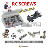 Representative image of an RCScrewZ stainless steel screw kit for Kyosho PureTen GP FW-06 1/10 Nitro 4WD Touring Car (33216); exact kit contents vary by RC model.