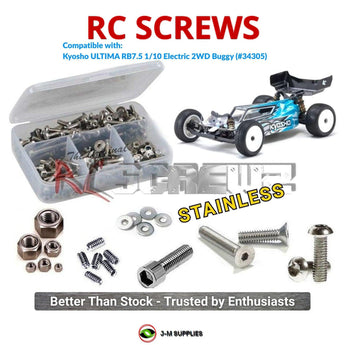 J-M SUPPLIES RC Parts Store - RCScrewZ Stainless Steel Screw Kit kyo219 for Kyosho Ultima RB7.5 1/10 Electric 2WD Off-Road Competition Racing Buggy (34305) | UPG