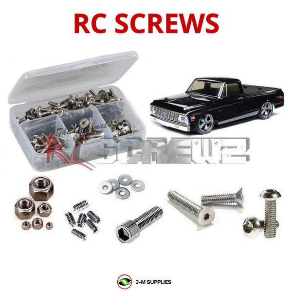 J-M SUPPLIES RC Parts Store - RCScrewZ Stainless Steel Screw Kit los007 for Losi V100 1972 Chevy C10 Pickup 1/10 Electric AWD On-Road Truck (LOS03034, LOS03034T1, LOS03034T2) | SET