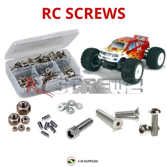 J-M SUPPLIES - RCScrewZ Metric Stainless Screw Kit los022m for Losi LST2 1/8 Nitro Monster Truck (#LOSB0015) | SET - 