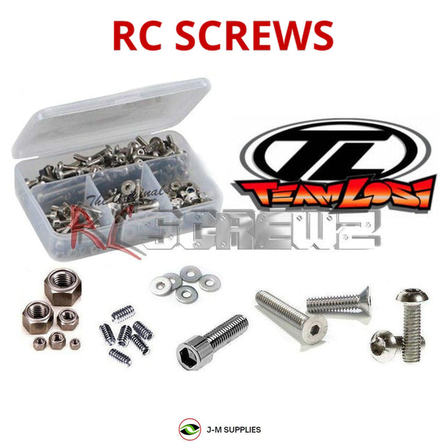 RCScrewZ Stainless Steel Screw Kit los047 for Team Losi L8IGHT Dirt Oval 1/8 Nitro 4WD Competition Race Roller (LOSA0809) | SET