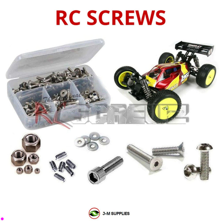 Representative image of an RCScrewZ stainless steel screw kit for Losi Mini 8IGHT 1/14 Electric 4WD Buggy (LOSB0224); exact kit contents vary by RC model.