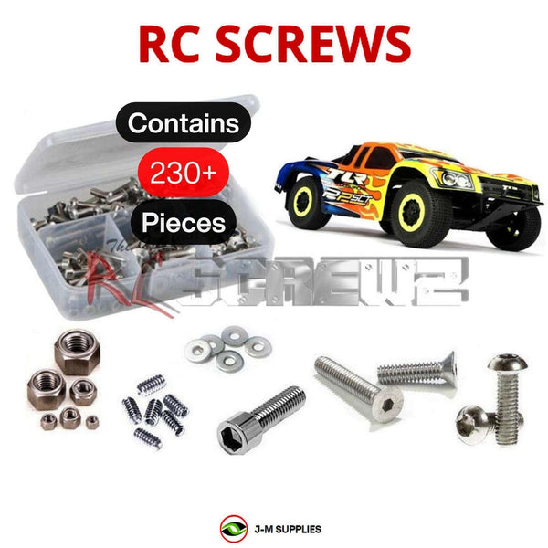 J-M SUPPLIES RC Parts Store - RCScrewZ Stainless Steel Screw Kit los067 for Team Losi Racing 22SCT RTC 1/10 Electric 2WD Short Course Truck (TLR03001) | PRO