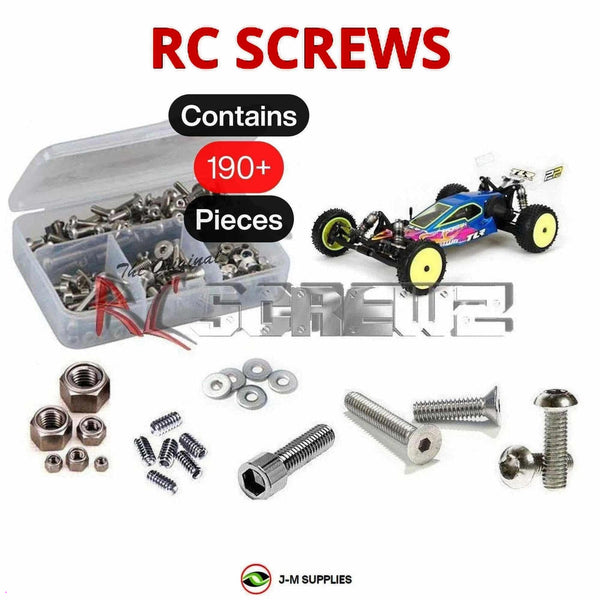 J-M SUPPLIES RC Parts Store - RCScrewZ Stainless Steel Screw Kit los073 for Team Losi Racing 22 2.0 Race Kit 1/10 Electric 2WD Buggy (TLR03002) | SET
