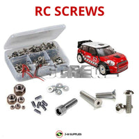 Representative image of an RCScrewZ stainless steel screw kit for Losi MINI WRC RTR AVC 1/5 Gas 4WD Rally Car (LOS05007); exact kit contents vary by RC model.