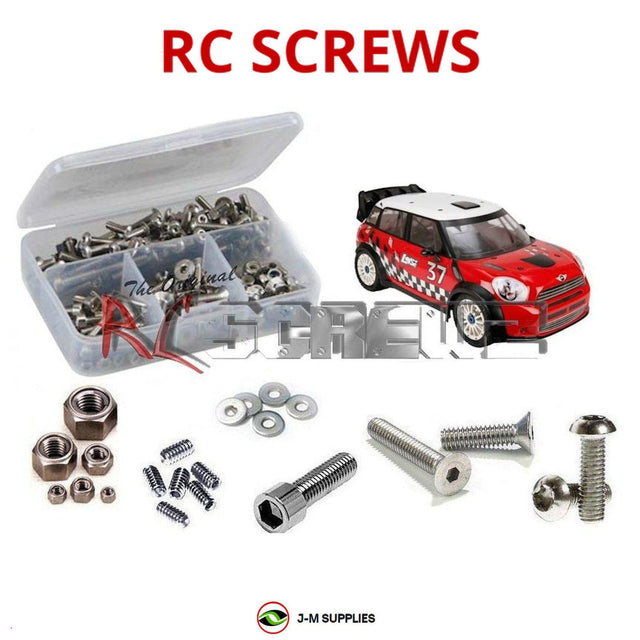 RCScrewZ Stainless Steel Screw Kit los080 for Losi MINI WRC RTR with AVC 1/5 Gas 4WD Rally Car (LOS05007) | SET