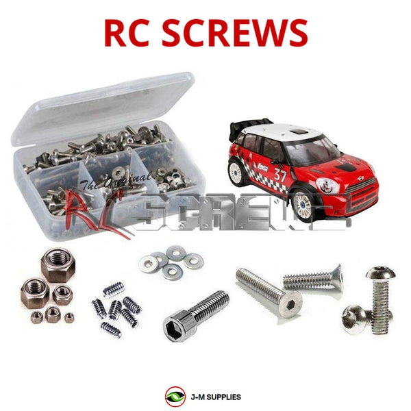 J-M SUPPLIES - RCScrewZ Stainless Steel Screw Kit los080 for Losi WRC 4wd Rally 1/5th (#LOS05007) | PRO - 