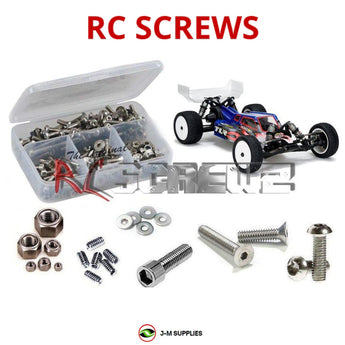 J-M SUPPLIES RC Parts Store - RCScrewZ Stainless Steel Screw Kit los084 for Team Losi Racing 22 3.0 Mid Motor Race Kit 1/10 Electric 2WD Buggy (TLR03006) | SET