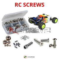 Representative image of an RCScrewZ stainless steel screw kit for Losi TLR 22T 4.0 1/10 Electric 2WD Stadium Truck (TLR03015); exact kit contents vary by RC model.