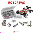 Representative image of an RCScrewZ stainless steel screw kit for Losi Mini 8IGHT-T 1/14 Electric 4WD Truggy (LOS01000); exact kit contents vary by RC model.