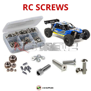J-M SUPPLIES RC Parts Store - RCScrewZ Stainless Steel Screw Kit los107 for Losi Mini 8IGHT-DB Brushless RTR 1/14 Electric 4WD Desert Buggy (LOS01009T2, LOS01009, LOS01009T1) | RCX