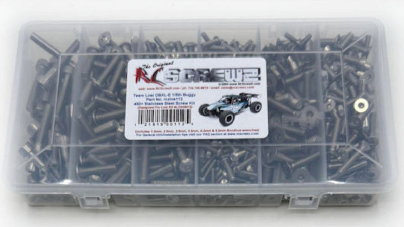 Rustproof, Durable, Quality RCScrewZ Stainless Steel Screw Kit los112 for Losi DBXL-E RTR with AVC 1/5 Electric 4WD Brushless Desert Buggy (LOS05012) | SET - Affordable Quality | Quick Ship - by J-M SUPPLIES