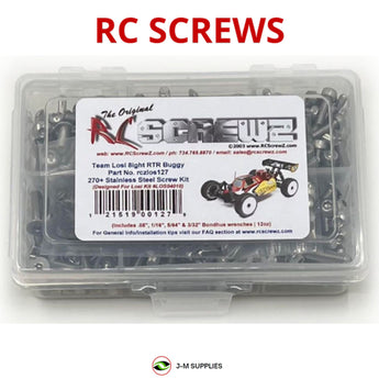 J-M SUPPLIES - RCScrewZ Stainless Steel Screw Kit los127 for Losi 8IGHT RTR 1/8 Nitro Buggy (#LOS04010) | UPG - 