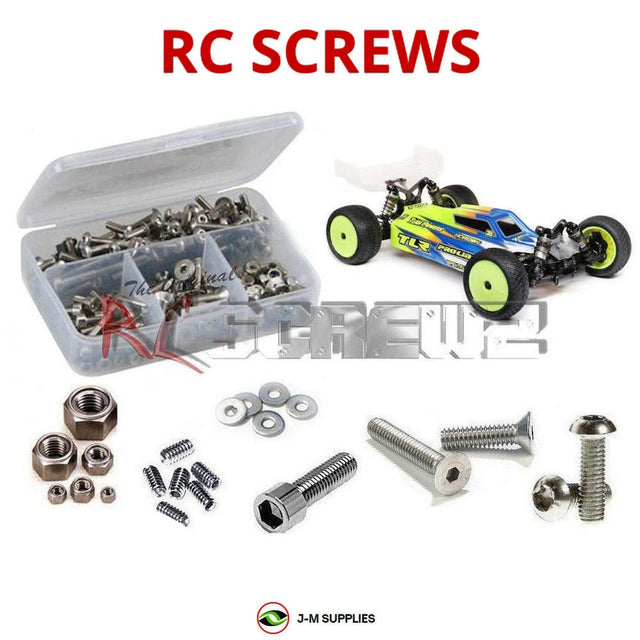 RCScrewZ Stainless Steel Screw Kit los130 for Team Losi Racing 22X-4 Elite Race Kit 1/10 Electric 4WD Off-Road Buggy (TLR03026) | SET