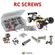 Representative image of an RCScrewZ stainless steel screw kit for Mugen Seiki MBX-6 ECO; exact kit contents vary by RC model.