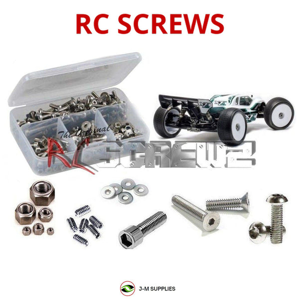 Representative image of an RCScrewZ stainless steel screw kit for Mugen Seiki MGT7TR Eco; exact kit contents vary by RC model.