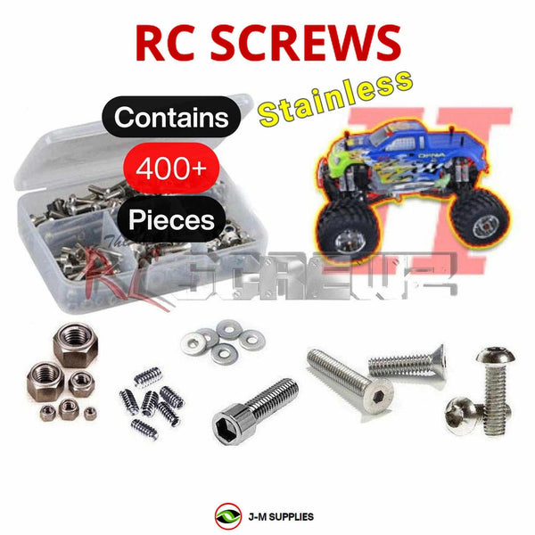 J-M SUPPLIES - RCScrewZ Stainless Steel Screw Kit ofn025 for Ofna Twin Titan 1/8 Nitro (#34212) | SET - 
