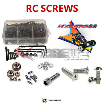 Representative image of an RCScrewZ stainless steel screw kit for Ofna Hyper 9 V2.0; exact kit contents vary by RC model.