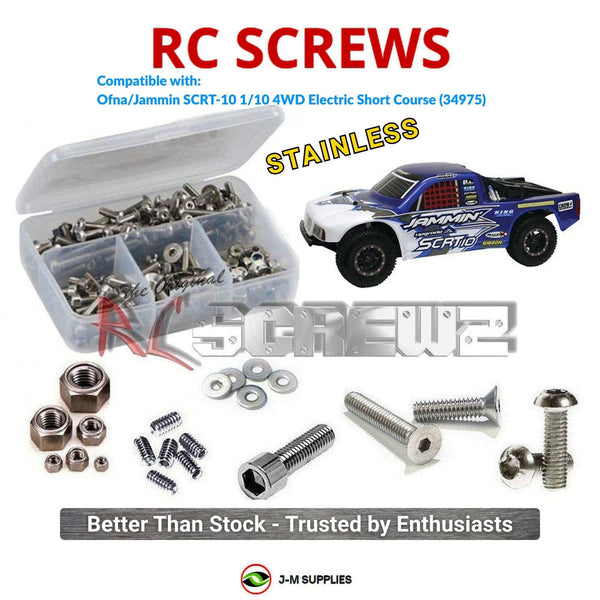 J-M SUPPLIES RC Parts Store - RCScrewZ Stainless Steel Screw Kit ofn059 for Ofna/Jammin SCRT-10 RC Car | SET