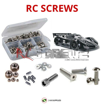 Representative image of an RCScrewZ stainless steel screw kit for Ofna X3 GT 1/8th Onroad; exact kit contents vary by RC model.