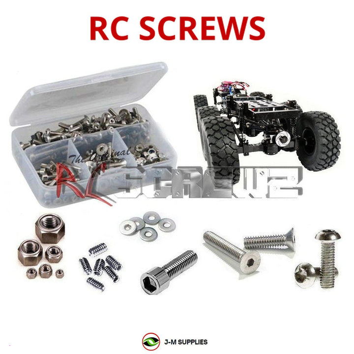 Representative image of an RCScrewZ stainless steel screw kit for RC4WD Beast II 6x6 1/14 Electric 6WD Truck (Z-K0052); exact kit contents vary by RC model.