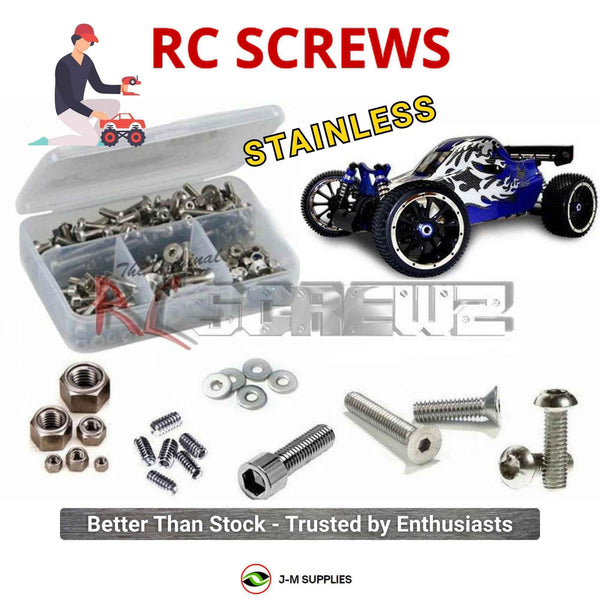 J-M SUPPLIES RC Parts Store - RCScrewZ Stainless Steel Screw Kit rcr002 for RedCat Racing 1/5th Rampage TT RC Car | SET
