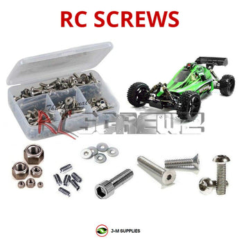 J-M SUPPLIES - RCScrewZ Stainless Steel Screw Kit rcr012 for RedCat Racing 1/5th Rampage XB Buggy | SET - 