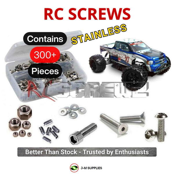 J-M SUPPLIES RC Parts Store - RCScrewZ Stainless Steel Screw Kit rcr014 for RedCat Racing 1/5 Rampage XT Monster Truck | SET