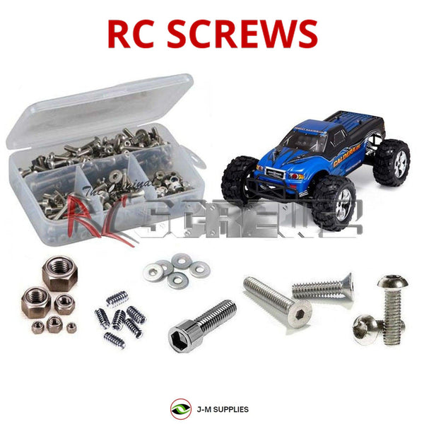 J-M SUPPLIES RC Parts Store - RCScrewZ Stainless Steel Screw Kit rcr024 for Redcat Racing Caldera 10E 1/10 Electric Brushless 4WD Monster Truck (RERCALDERA-10E-BLUE) | SET