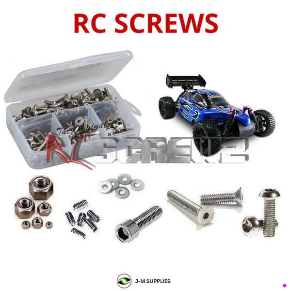 J-M SUPPLIES RC Parts Store - RCScrewZ Stainless Steel Screw Kit rcr025 for Redcat Racing Shockwave Nitro 1/10 Buggy (RERSHOCKWAVE-RED) | SET