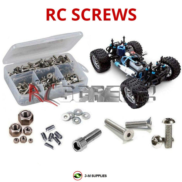 J-M SUPPLIES RC Parts Store - RCScrewZ Stainless Steel Screw Kit rcr033 for Redcat Racing Volcano S30 1/10 Nitro 4WD Monster Truck (RER05573, RERVOLCANOS30-REDP) | SET
