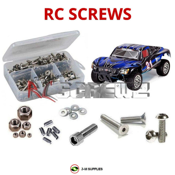 J-M SUPPLIES RC Parts Store - RCScrewZ Stainless Steel Screw Kit rcr035 for Redcat Racing Vortex SS 1/10 Nitro 4WD Short Course Truck | SET