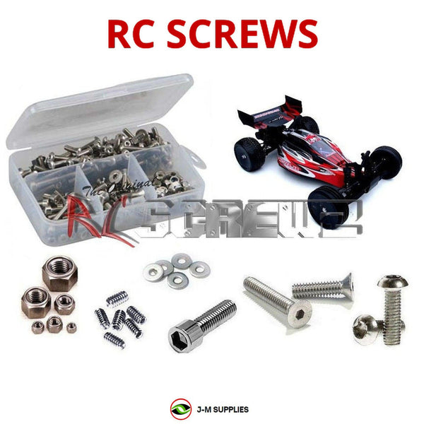 J-M SUPPLIES RC Parts Store - RCScrewZ Stainless Steel Screw Kit rcr036 for Redcat Racing Twister XB 1/10 Electric 2WD Buggy | SET