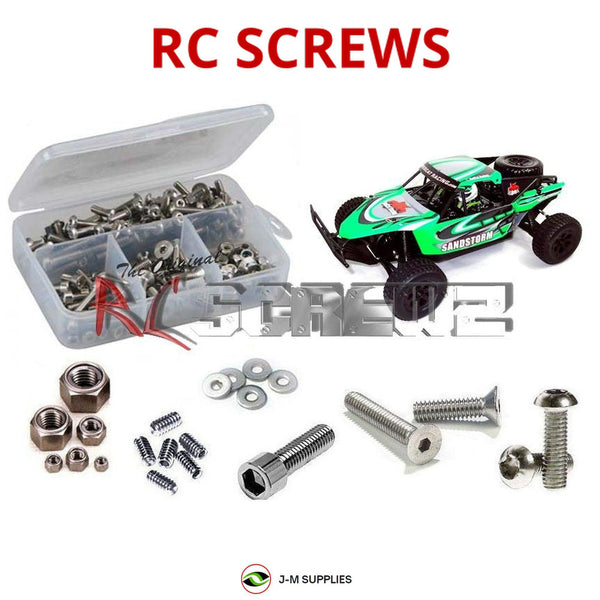 J-M SUPPLIES RC Parts Store - RCScrewZ Stainless Steel Screw Kit rcr038 for Redcat Racing Sandstorm Buggy 1/10 Electric 4WD Desert Buggy | SET