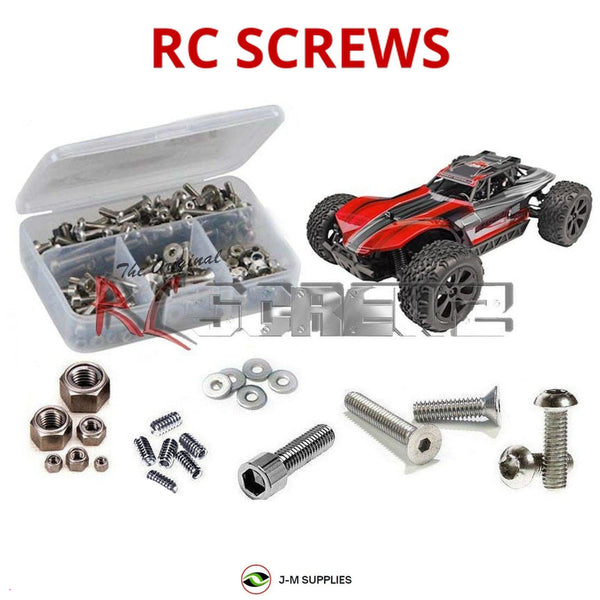 J-M SUPPLIES RC Parts Store - RCScrewZ Stainless Steel Screw Kit rcr048 for Redcat Racing Blackout XBE 1/10 Electric 4WD Buggy (RERBLACKOUT-XBE-RE) | SET