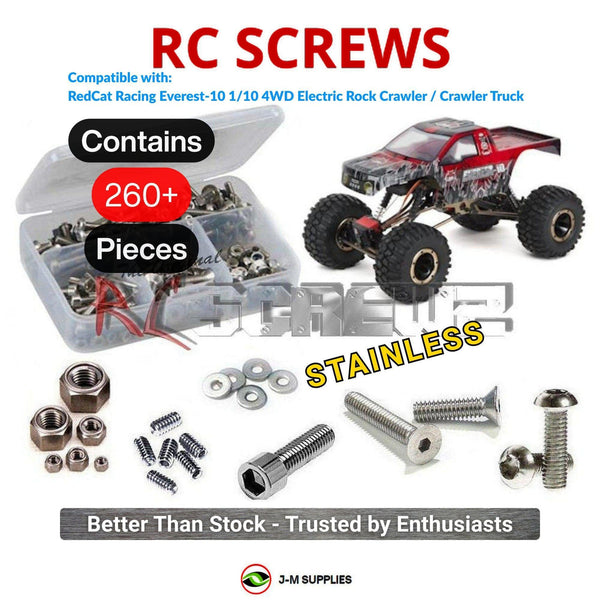 J-M SUPPLIES RC Parts Store - RCScrewZ Stainless Steel Screw Kit rcr049 for RedCat Racing Everest-10 1/10 4WD Electric Rock Crawler / Crawler Truck | SET