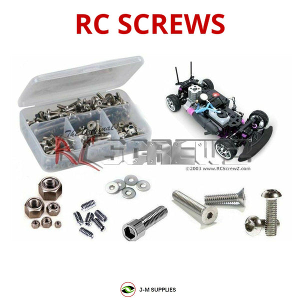 J-M SUPPLIES RC Parts Store - RCScrewZ Stainless Steel Screw Kit rcr056 for Redcat Racing Lightning STR / Lightning STK 1/10 Nitro Electric Brushed 4WD On-Road Sedan Stock Car (RERLIGHTNINGSTR-GW, LIGHTNING-STK-RED) | SET