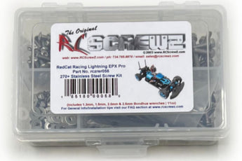J-M SUPPLIES RC Parts Store - RCScrewZ Stainless Steel Screw Kit rcr058 for Redcat Racing Lightning EPX Pro 1/10 Electric Brushless 4WD Touring On-Road Car (RERLIGHTNING-EPX-PRO) | SET