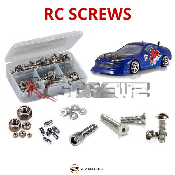 J-M SUPPLIES RC Parts Store - RCScrewZ Stainless Steel Screw Kit rcr059 for RedCat Thunder Drift 1/10th RC Car | SET
