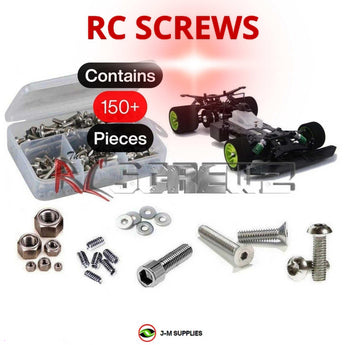 Representative image of an RCScrewZ stainless steel screw kit for Serpent Vector 4-WD Spec 2000 1/8th Nitro (#909010); exact kit contents vary by RC model.