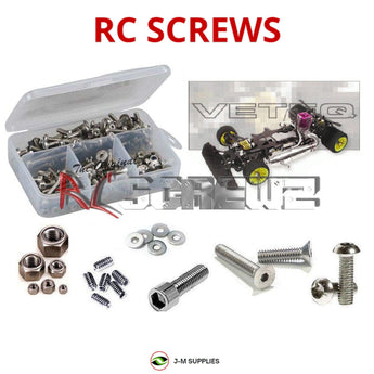 J-M SUPPLIES - RCScrewZ Stainless Steel Screw Kit ser008 for Serpent Veteq 1/8th Nitro (#901000) | UPG - 