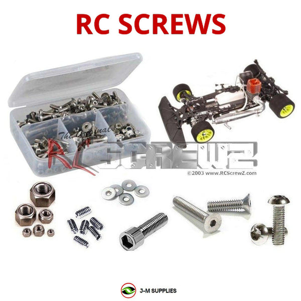 Representative image of an RCScrewZ stainless steel screw kit for Serpent 960 '08 Version (#903008) RC Car; exact kit contents vary by RC model.