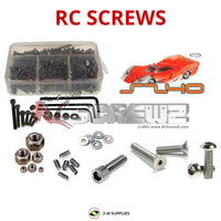 Representative image of an RCScrewZ stainless steel screw kit for Serpent S240 1/24 Electric 2WD Pan Car (420001); exact kit contents vary by RC model.