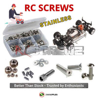 Representative image of an RCScrewZ stainless steel screw kit for Serpent 733 1/10 Nitro 4WD 200mm Touring Car (804000); exact kit contents vary by RC model.