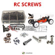 Representative image of an RCScrewZ stainless steel screw kit for Serpent 811 Cobra 1/8 Buggy #600327; exact kit contents vary by RC model.