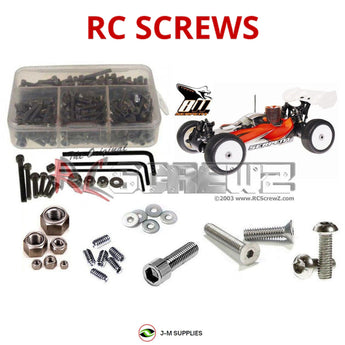 Representative image of an RCScrewZ stainless steel screw kit for Serpent 811 Cobra 1/8 Buggy #600327; exact kit contents vary by RC model.